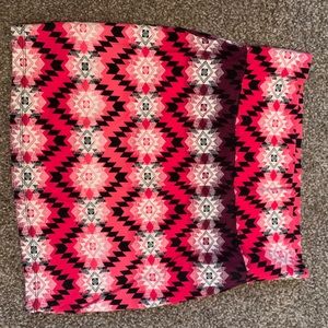 Geometric print skirt